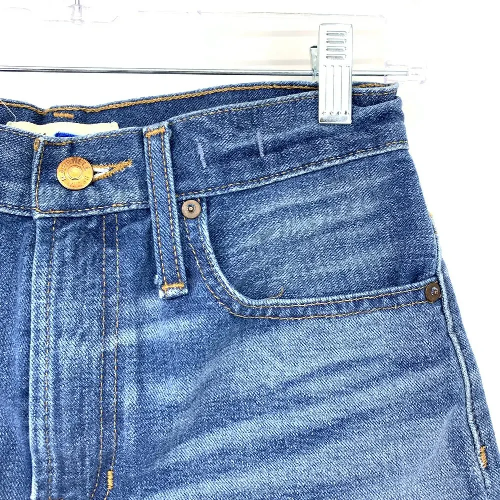 Madewell The Perfect Jean Short Cut Off Denim Shorts Womens Size 25 Medium Wash